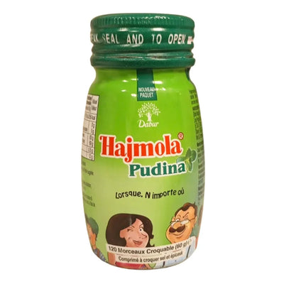 Best Before 30 November'25 Dabur Hajmola Pudina - 120 tablets / 66g-Global Food Hub