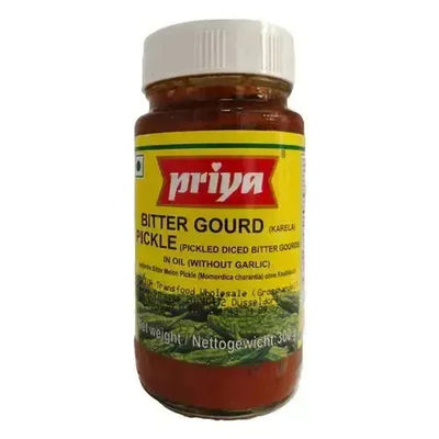 Best Before 30 November'25 Priya Bitter Gourd/ Karela Pickle - 300g-Global Food Hub