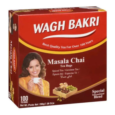 Best Before 30th June 2026 - Wagh Bakri Masala Chai/ Tea bags - 200g / 100 bags-Global Food Hub