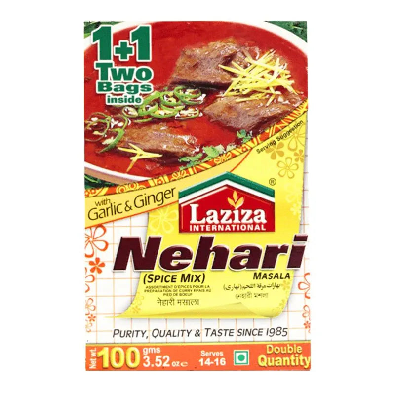 Best Before 31 May'25 Laziza - Nehari Masala spice mixture - 100 g-Global Food Hub