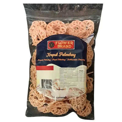 Best Before 31 May'26 Flower Brand Krupuk / Kroepoek Palembang - 250g-Global Food Hub