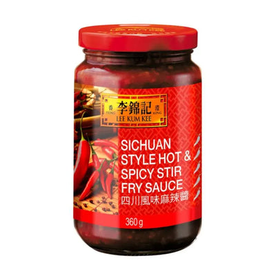 Best Before 5 September'25 LKK Sichuan Style Hot & Spicy Stir Fry Sauce - 360g-Global Food Hub