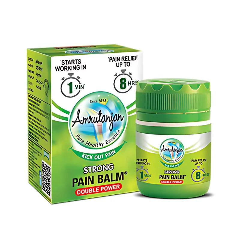 Best Before December '25 - Amrutanjan Strong Pain Balm - 8ml-Global Food Hub