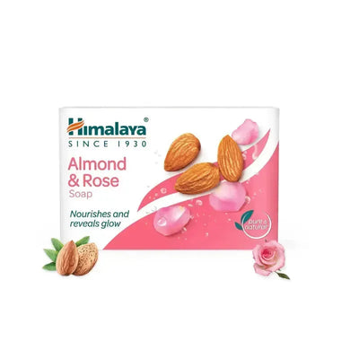 Best Before July 2026 - Himalaya Almond & Rose Soap - 75g-Global Food Hub