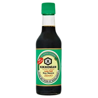 Best Before July '25 - Kikkoman - Soy Sauce Less Salt - 250ml-Global Food Hub