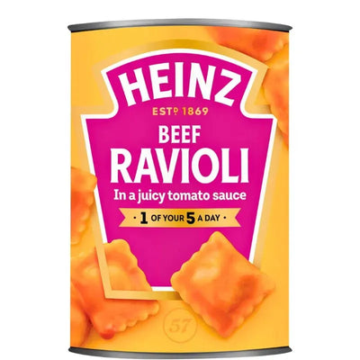 Best Before October '24 Heinz Ravioli With Beef In Tomato Sauce-400 grams-Global Food Hub