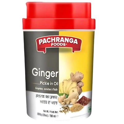 Best Before October '24 - Pachranga Ginger Pickle in Oil- 800g-Global Food Hub