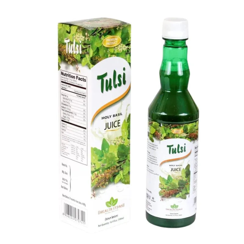 Best Before Sept '24 - Health Vedas - Tulsi Juice (syrup) - 500g-Global Food Hub