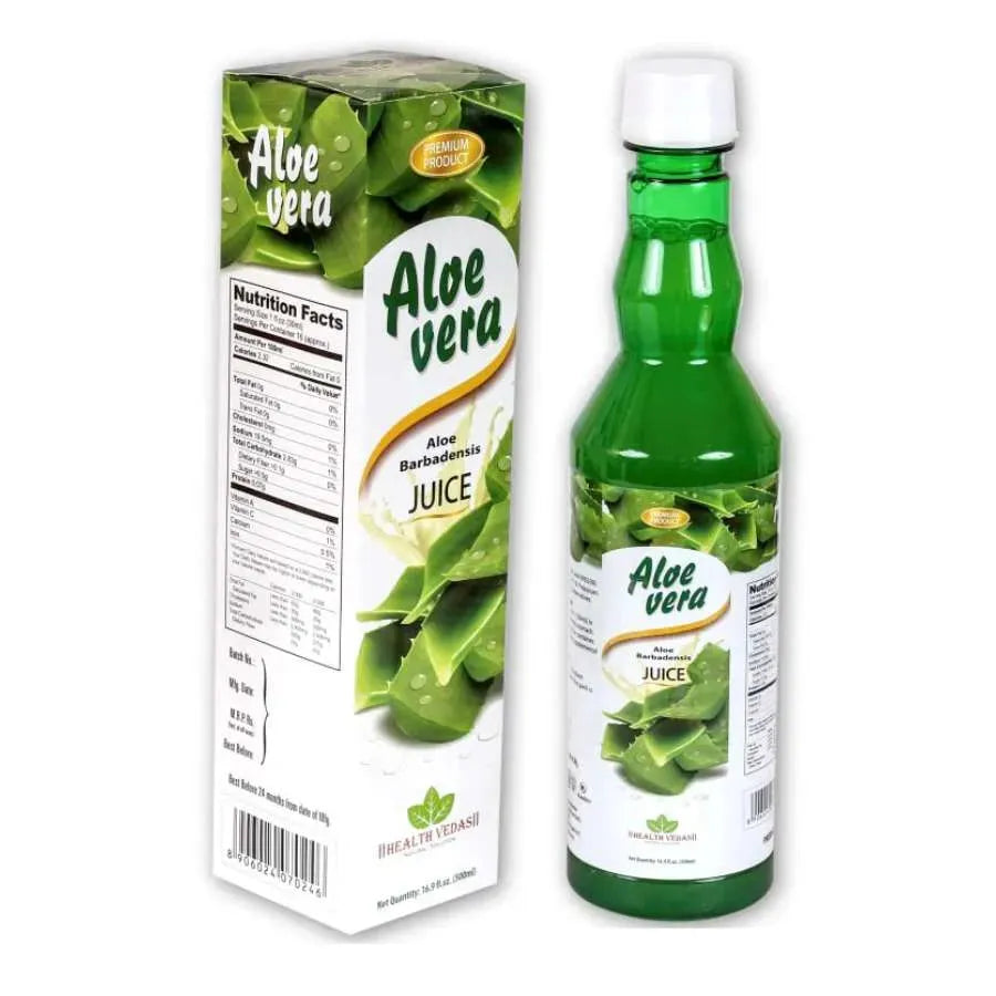 Best Before September '24 - Health Vedas - Aloe Vera Juice (syrup)-500 grams-Global Food Hub