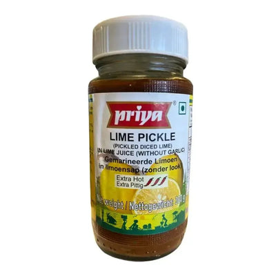 Best Before September '24 Priya Lime Pickle Extra Hot-300 grams-Global Food Hub