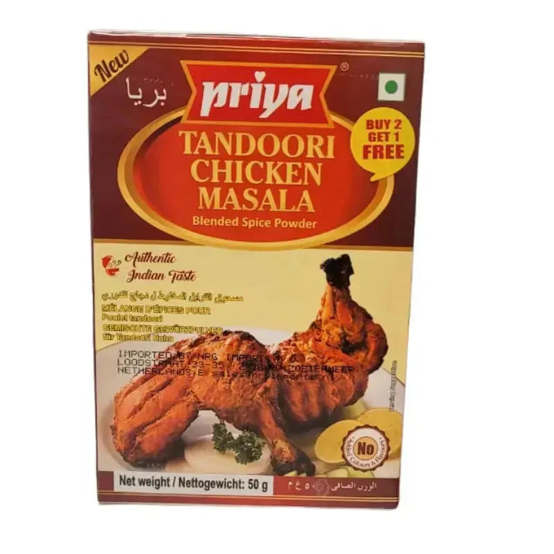 Best Before September '24 Priya Tandoori Chicken Masala - 50g-Global Food Hub