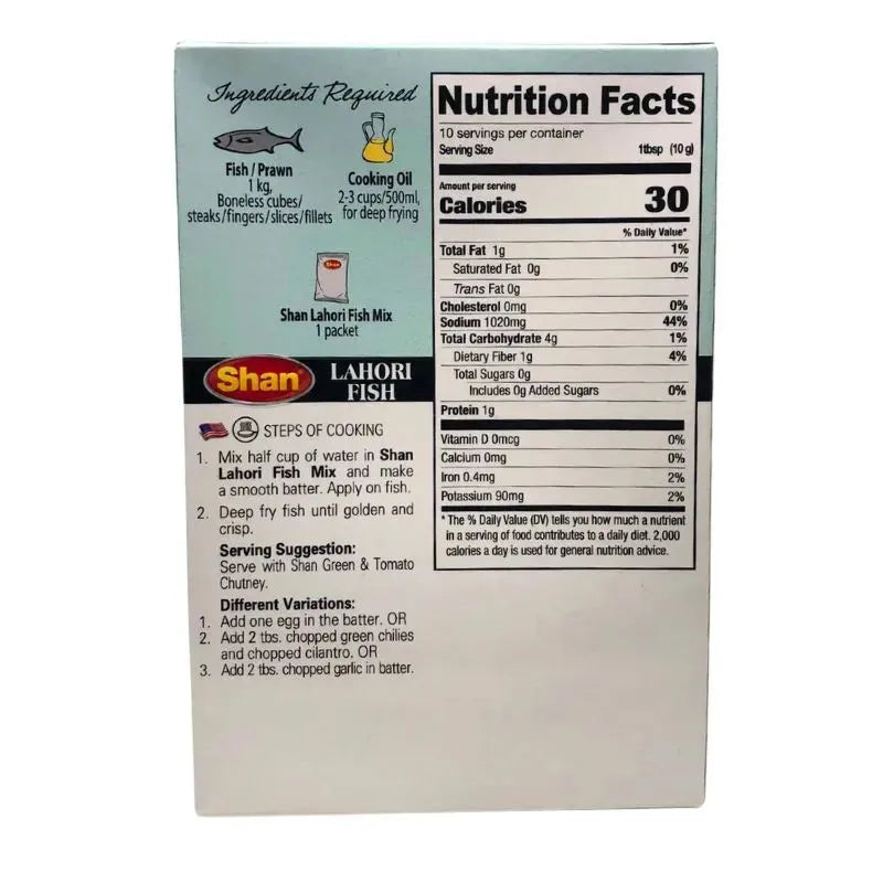 Best before 14 June '25 - Shan Lahori Fish Masala - 100g-Global Food Hub