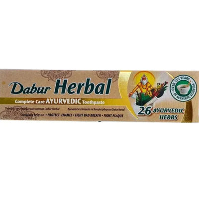 Best before 30 April '25 - Dabur Toothpaste Herbal Ayurvedic - 100ml-Global Food Hub