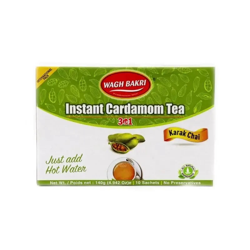 Best before 31 January 2025 - Wagh Bakri Cardamom Instant Premix 140gm-140 gms-Global Food Hub