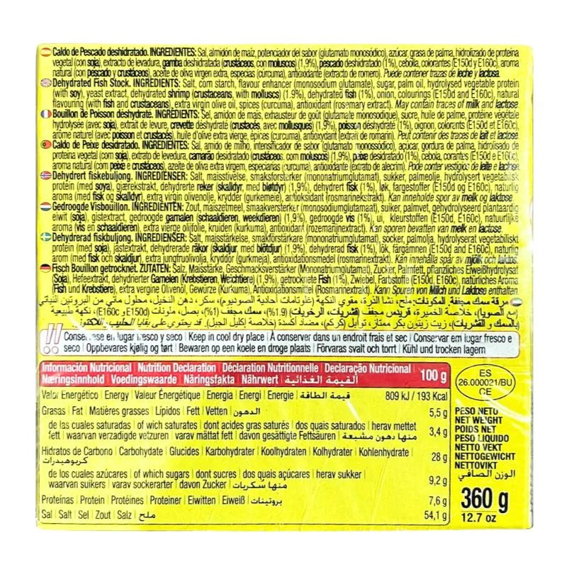 Best before November '25 - Calnort Bouillon Cubes Fish - 36 Cubes / 360g-Global Food Hub