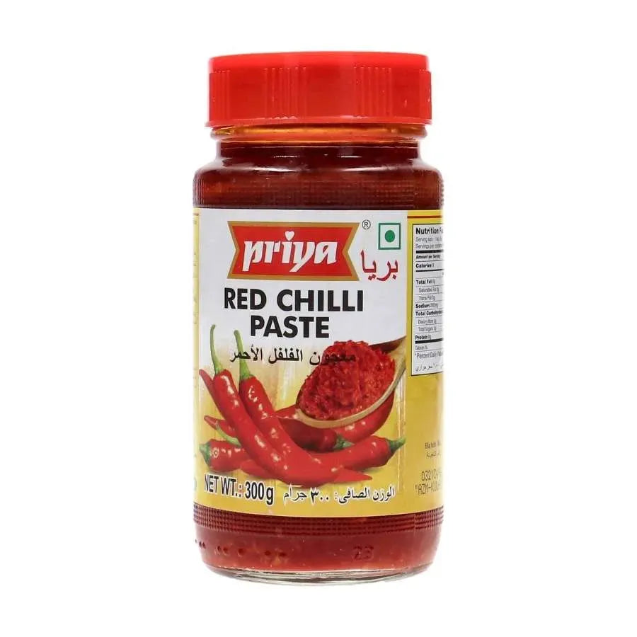 Best before September '24 - Priya Red Chilli Paste-300 grams-Global Food Hub