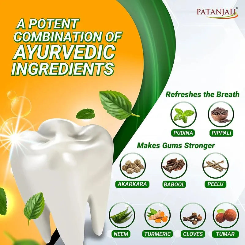 Best before end August 2026 - Patanjali Toothpaste Dant Kanti - 100g-Global Food Hub
