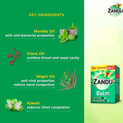Best before end July 2026 - Zandu Balm - 8ml-Global Food Hub