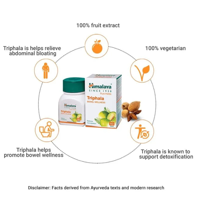 Best before end october 2026 - Himalaya Triphala Tablets - 60 Tablets-Global Food Hub