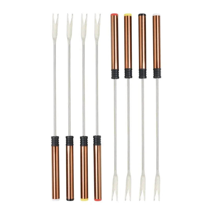 Bestron Electric Copper Fondue Set - 1.5L Incl. 8 Fondue Forks-Global Food Hub