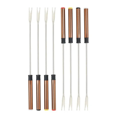 Bestron Electric Copper Fondue Set - 1.5L Incl. 8 Fondue Forks-Global Food Hub