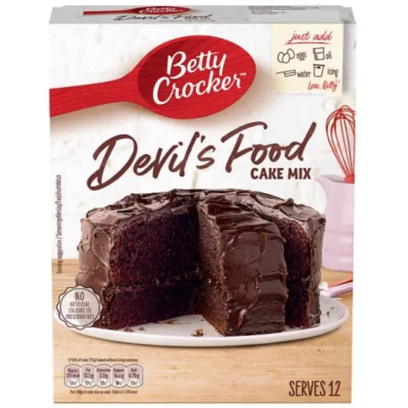 Betty Crocker Devils Food Cake Mix - 425g-Global Food Hub