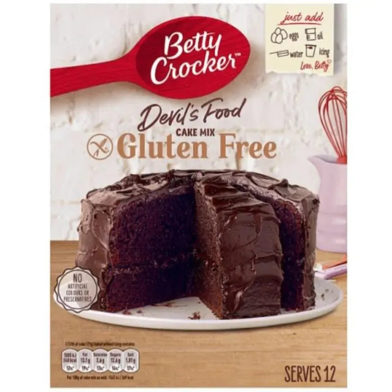 Betty Crocker Gluten Free Devil's Food Cake Mix - 425g-Global Food Hub