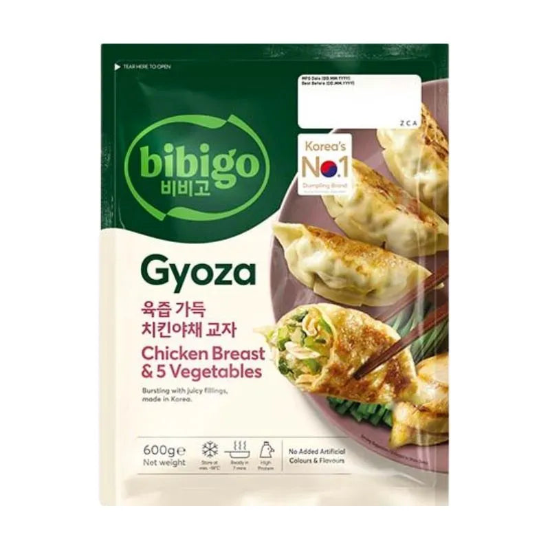 Bibigo Frozen Gyoza Chicken Breast & 5 Vegetables- 600g-Global Food Hub