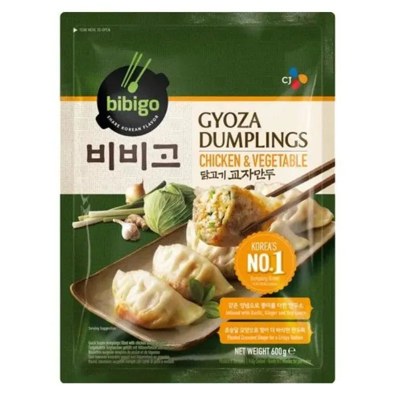 Bibigo Frozen Gyoza Dumpling Chicken & Vegetables - 600g-Global Food Hub