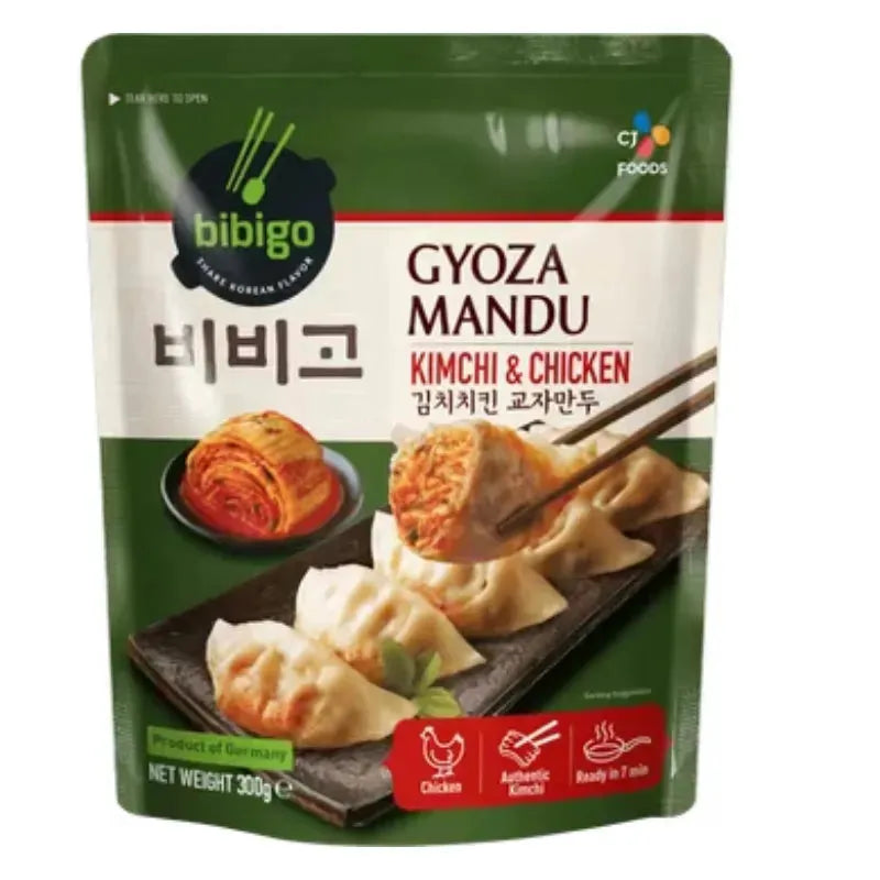 Bibigo -Frozen Gyoza Mandu Kimchi & Chicken Dumplings - 300g-Global Food Hub