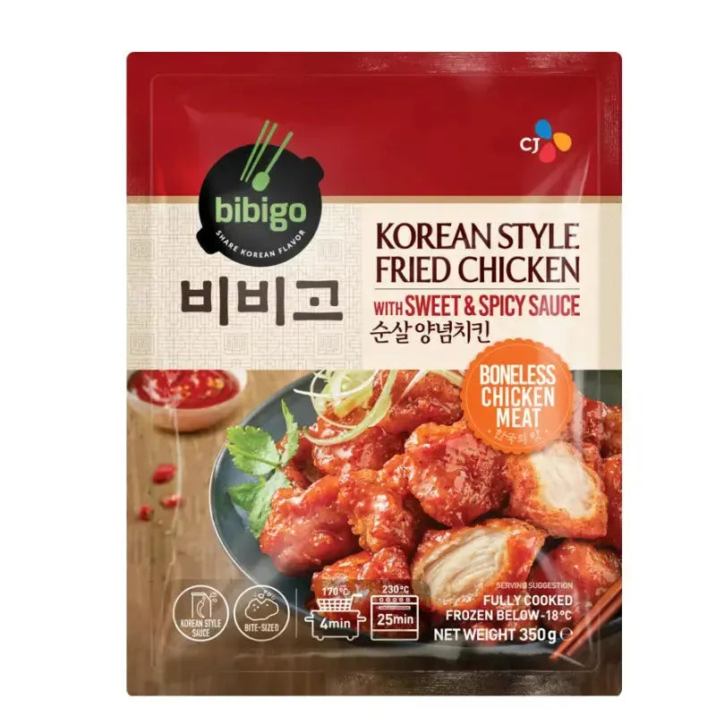 Bibigo Frozen Korean Style Fried Chicken Sweet & Spicy - 350g-Global Food Hub