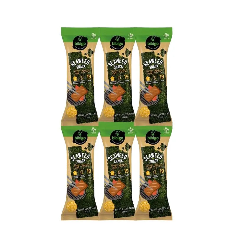 Bibigo Seaweed Snack BBQ - 6x4g-Global Food Hub