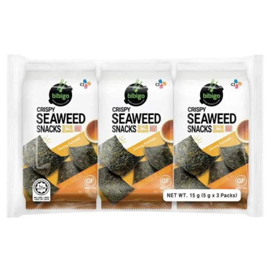 Bibigo - Seaweed Snack Original - 3x5g-Global Food Hub