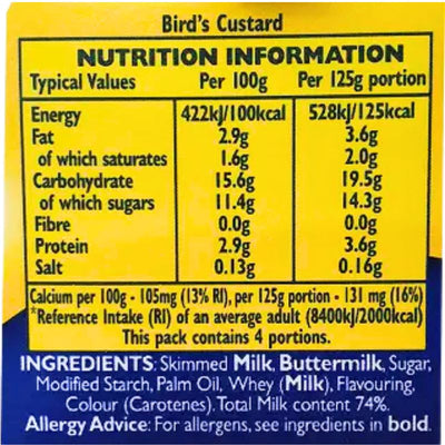 Birds Custard Ready to Serve - 500g-Global Food Hub