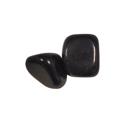 Black Obsidian Tumbled Stone -2 Stones-Global Food Hub