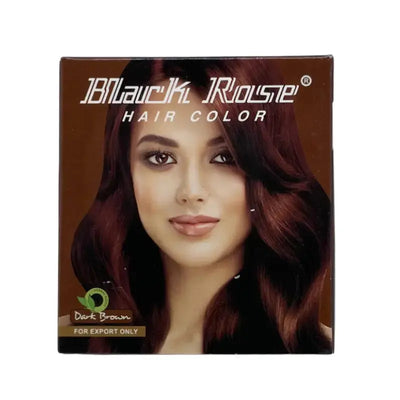 Black Rose Hair Color Dark Brown-50 grams-Global Food Hub