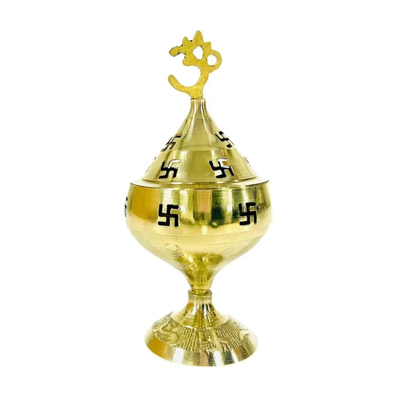 Brass Akhand Jyot Diya Medium-Global Food Hub