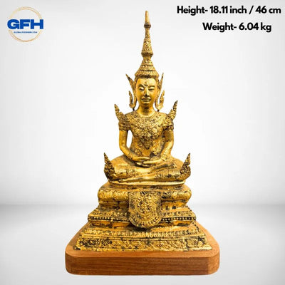 Brass Antique Thai Buddha-Global Food Hub