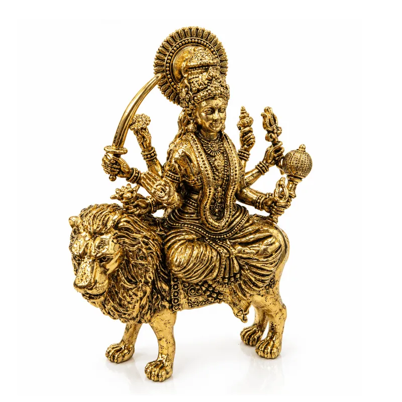 Brass Durga L Statue-Global Food Hub