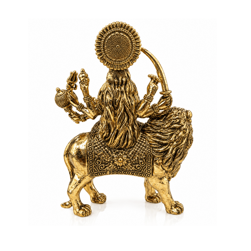 Brass Durga L Statue-Global Food Hub