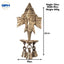 Brass Ganesh 3 Bells Deepak Hanging Wall Decor-Global Food Hub