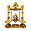 Brass Ganesh Colorful Jhula/ Swing with Deepak-Global Food Hub