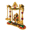 Brass Ganesh Colorful Jhula/ Swing with Deepak-Global Food Hub