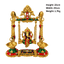 Brass Ganesh Colorful Jhula/ Swing with Deepak-Global Food Hub