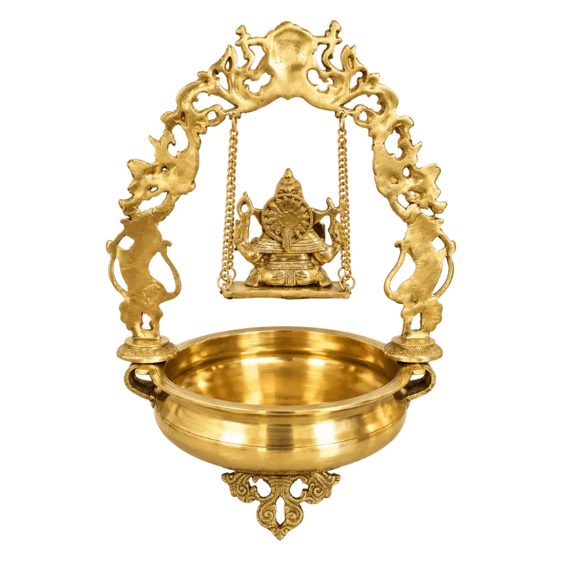 Brass Ganesh Jhula/ Swing with Uruli-Global Food Hub