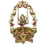 Brass Ganesh Jhula/ Swing with floating candle bowl-Global Food Hub