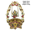 Brass Ganesh Jhula/ Swing with floating candle bowl-Global Food Hub
