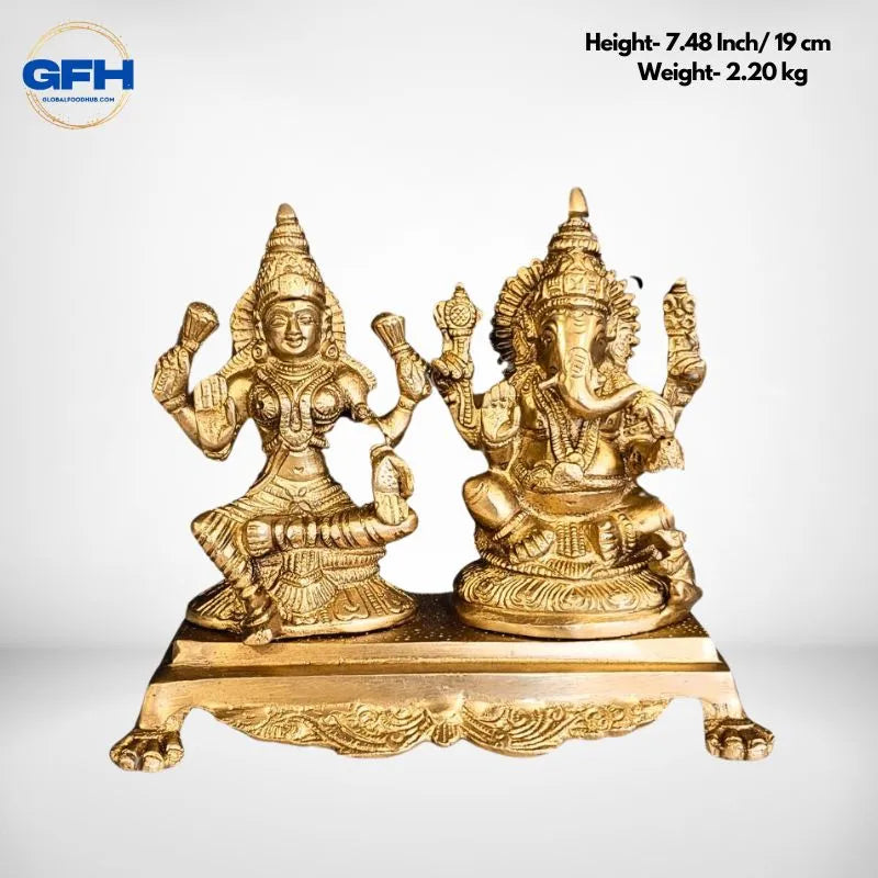 Brass Ganesh Lakshmi Set-Global Food Hub