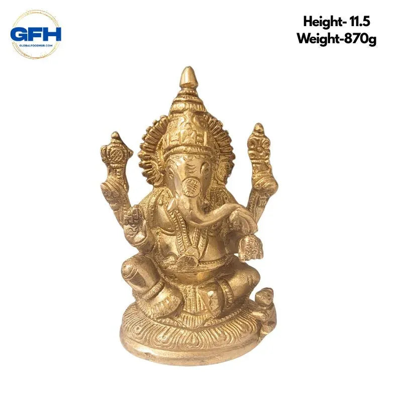 Brass Ganesh Statue-Global Food Hub