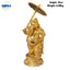 Brass Ganesh With Umbrella Statue-Global Food Hub